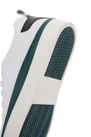 Men's White Leather Sneaker | Derimod