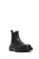 Men's Black Leather Chelsea Boot | Derimod