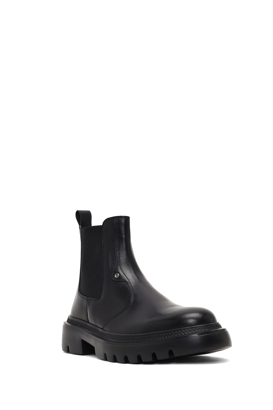 Men's Black Leather Chelsea Boot
