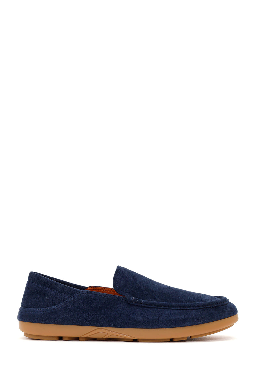 Erkek Lacivert Süet Deri Loafer 26SFD697910 | Derimod