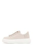 ACBC x Derimod Women's Cream Lace-Up Chunky Sole Sneakers | Derimod