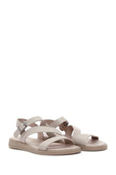 Women's Mink Leather Comfort Sandals | Derimod