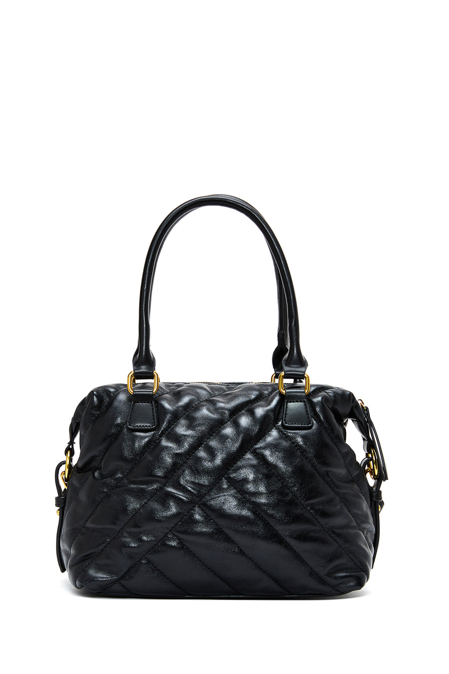 Women's Black Quilted Handbag