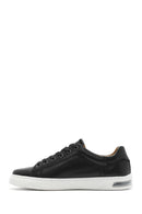Men's Black Lace-up Leather Sneaker | Derimod