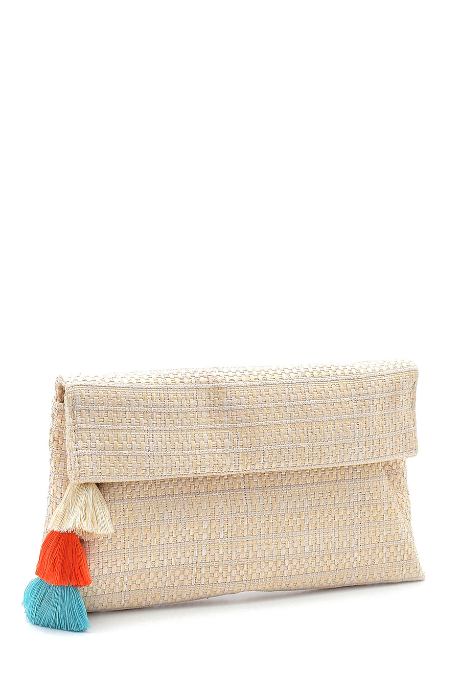 Women's Straw Portfolio Bag