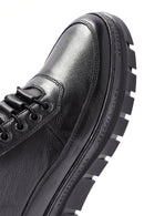 Men's Black Lace-Up Leather Casual Boots | Derimod