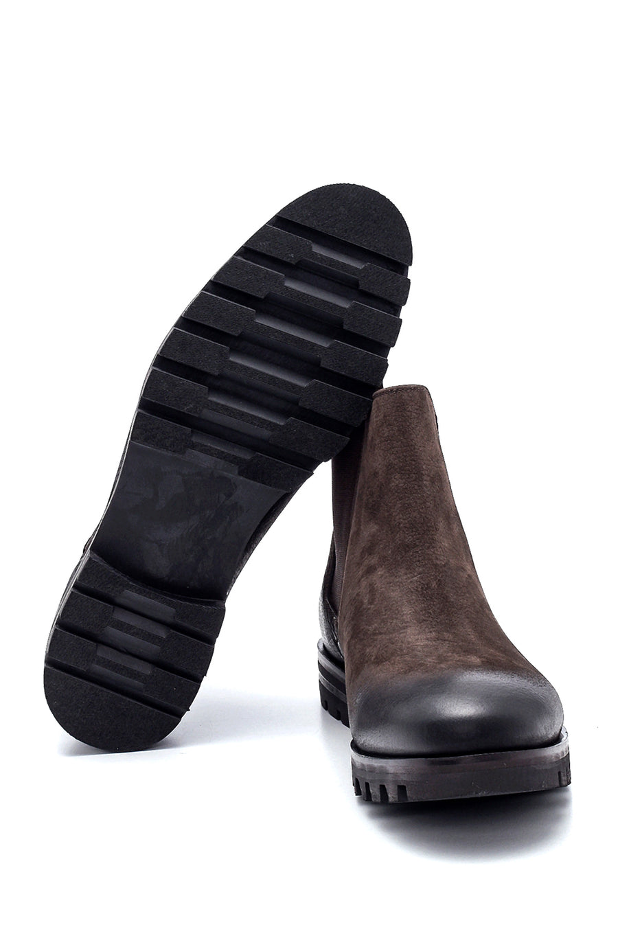 Men's Leather Nubuck Chelsea Boots