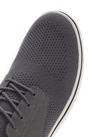 Men's Grey Lace-Up Fabric Sneakers | Derimod