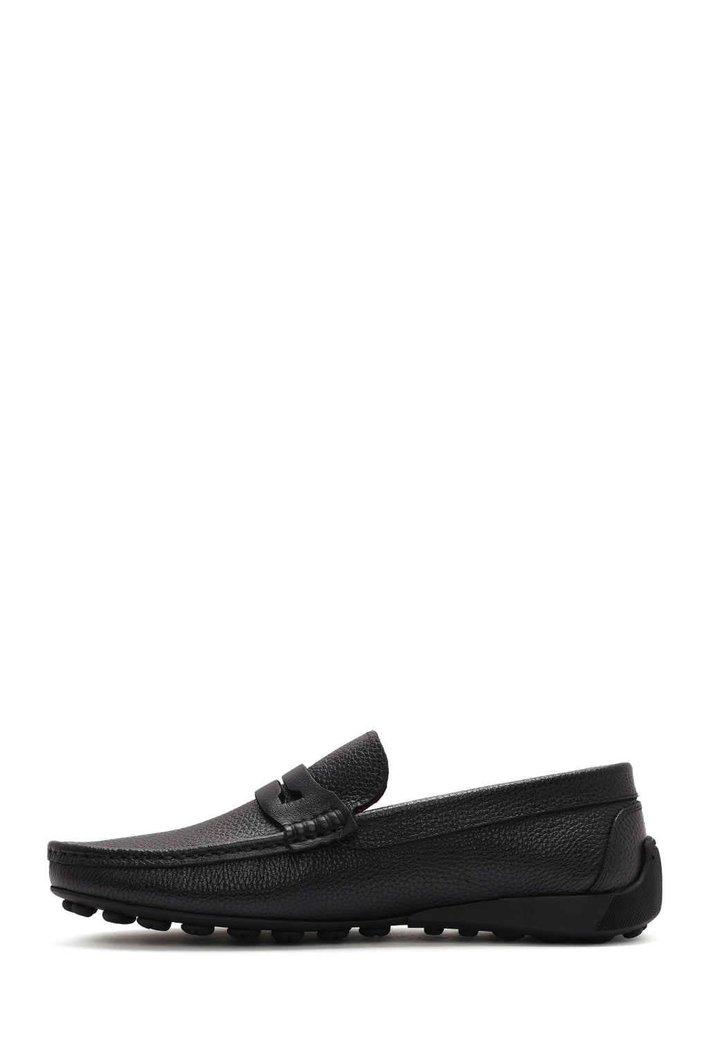 Erkek Siyah Deri Casual Loafer