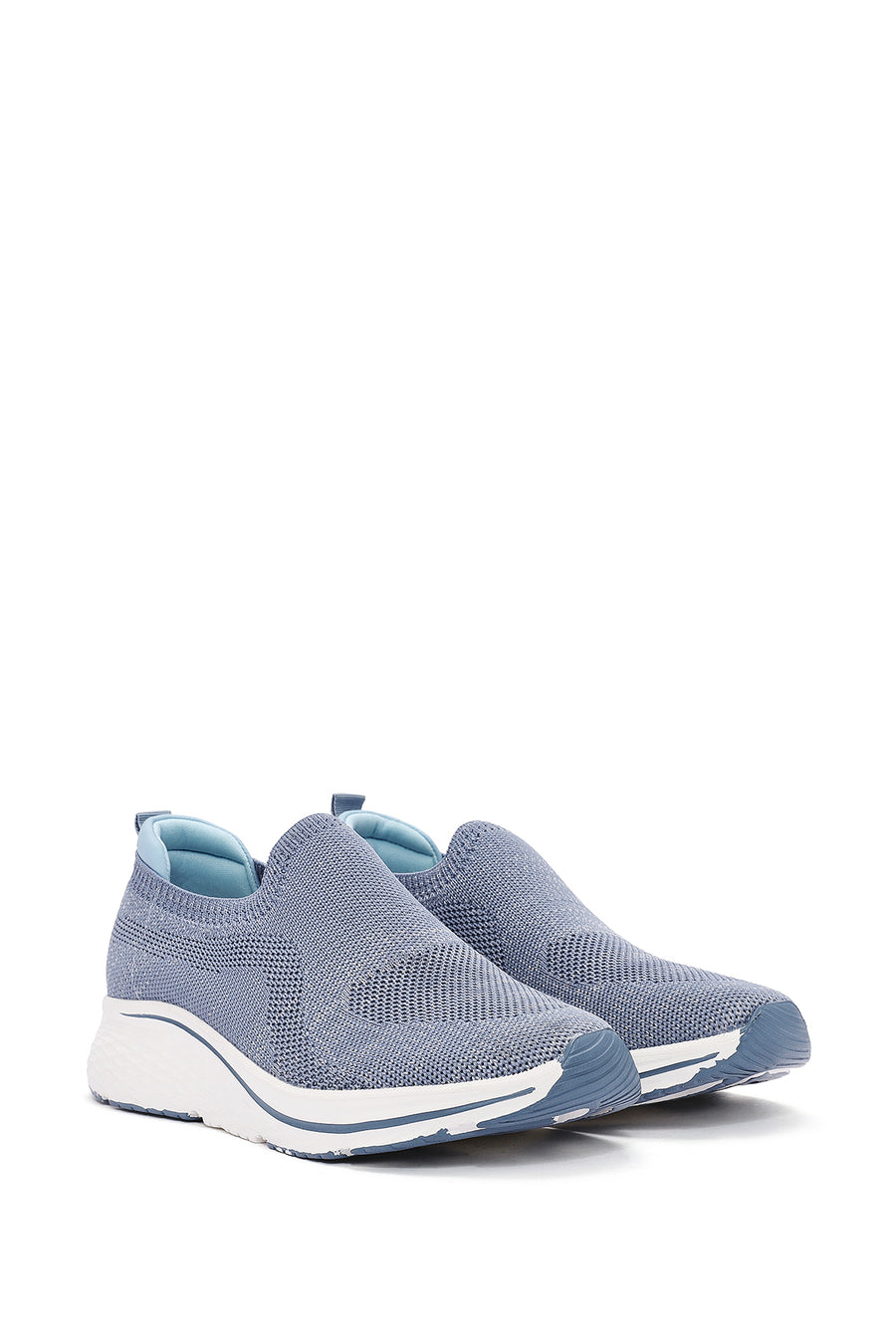 Derimod Zero Women's Blue Thick-Soled Fabric Sneakers