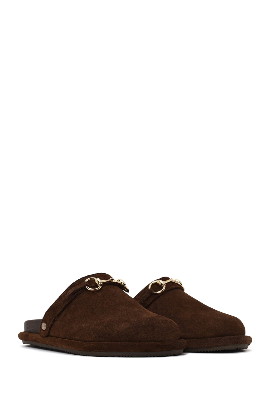 Woman Brown Suede Mule Slipper