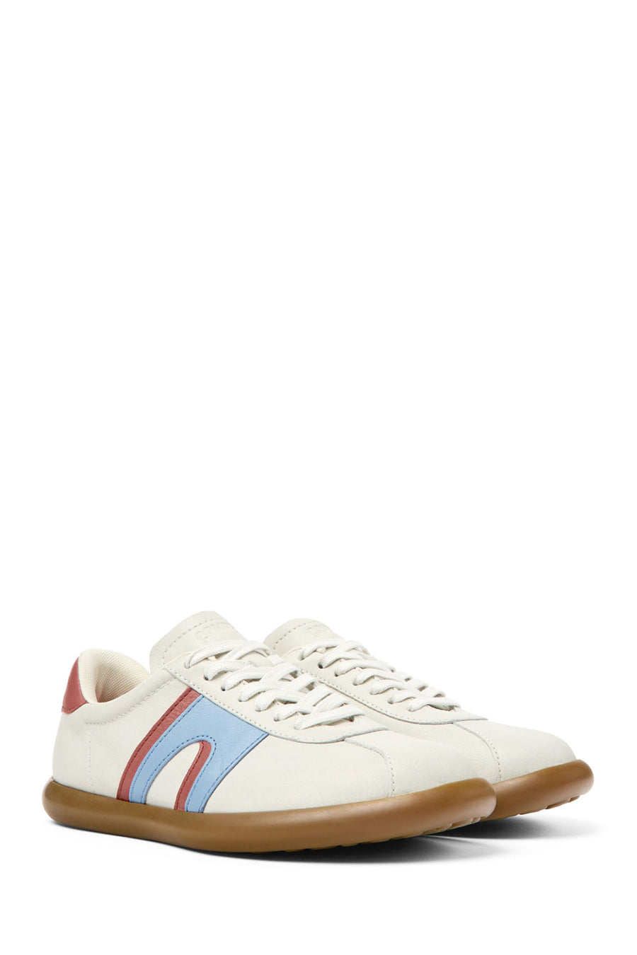 Camper Women's White Pelotas Soller Lace-Up Leather Sneaker