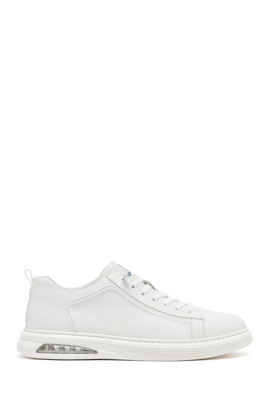 Erkek Beyaz Bağcıklı Deri Sneaker WM680011DV | Derimod