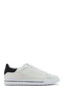 Erkek Beyaz Bağcıklı Deri Sneaker | Derimod
