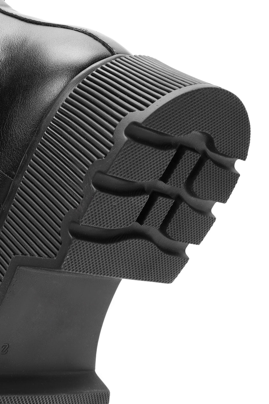 Women's Black Thick Soled Chelsea Boots
