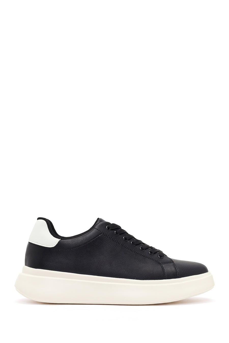 Erkek Siyah Bağcıklı Kalın Tabanlı Sneaker 26SFD6991PU | Derimod