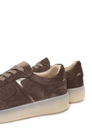 Kadın Vizon Bağcıklı Süet Deri Sneaker | Derimod