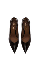 Woman Burgundy Thin-Heeled Patent Leather Leather Stiletto | Derimod