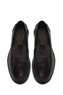 Erkek Siyah Deri Loafer | Derimod