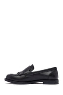 Kadın Siyah Deri Maskülen Loafer | Derimod