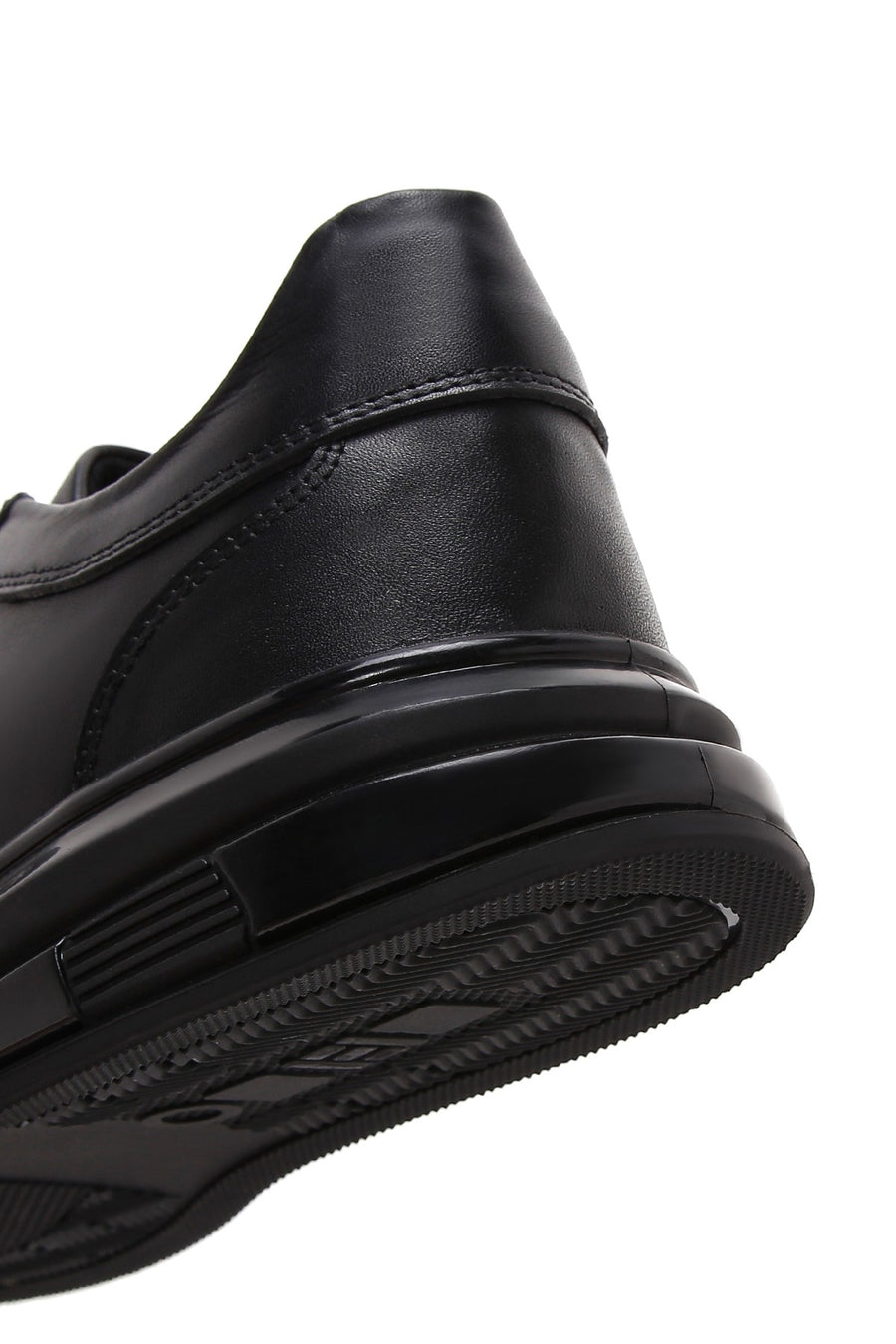 Erkek Siyah Deri Sneaker