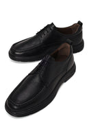 Male Black Lace-Up Leather Casual Shoes | Derimod
