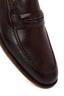 Erkek Kahverengi Deri Klasik Loafer | Derimod