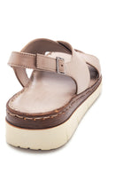 Kadın Vizon Deri Comfort Sandalet | Derimod