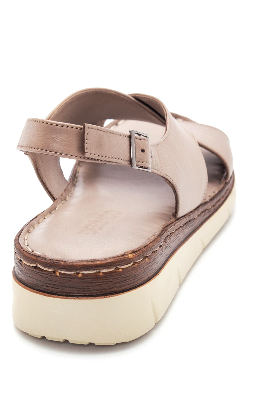 Kadın Vizon Deri Comfort Sandalet