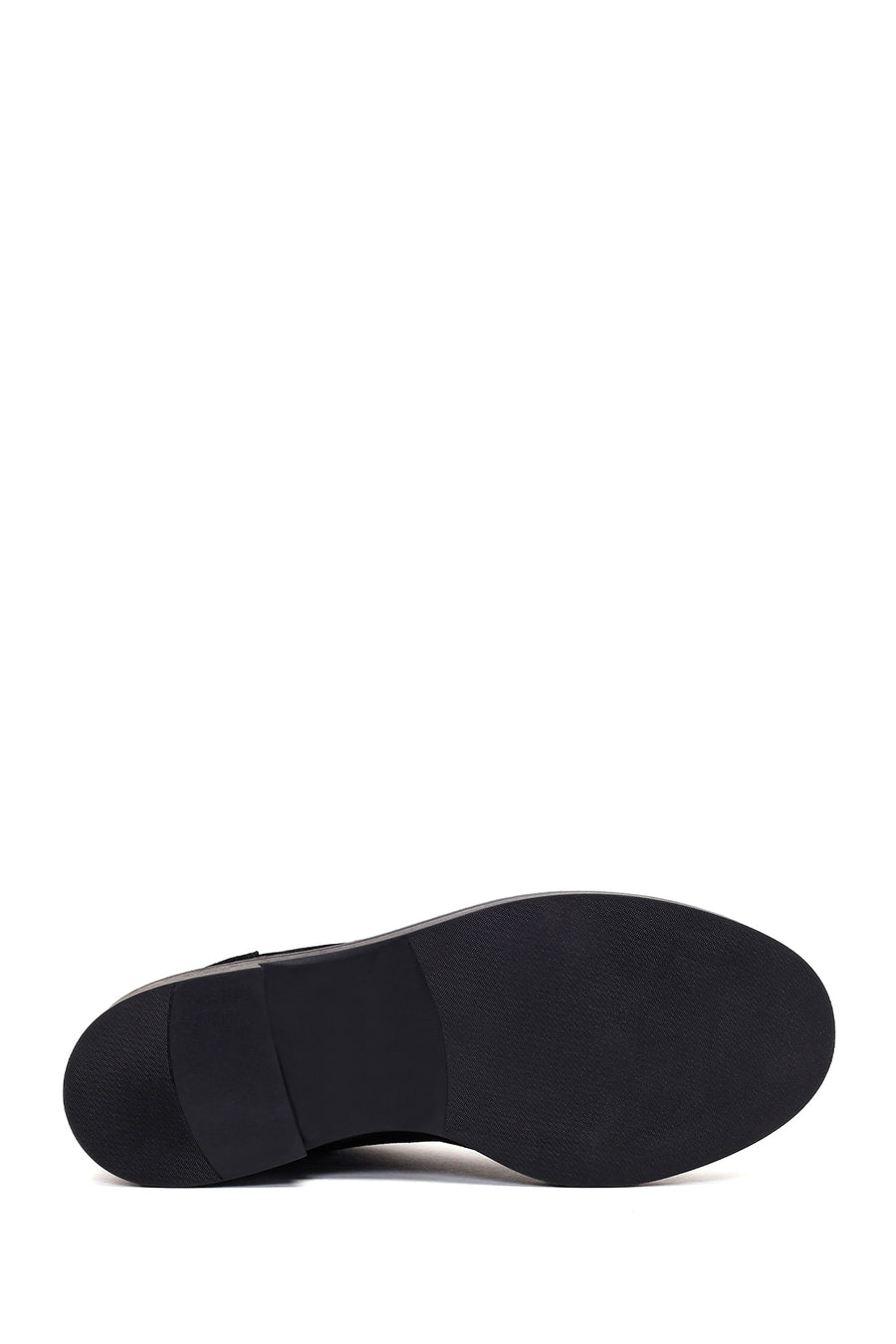 Woman Black Lace-Up Thick-Soled Suede Boots
