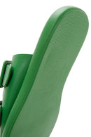 Women's Green Double Buckle Slippers | Derimod