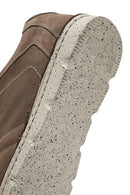 Men's Beige Lace-Up Nubuck Leather Comfort Casual Shoes | Derimod