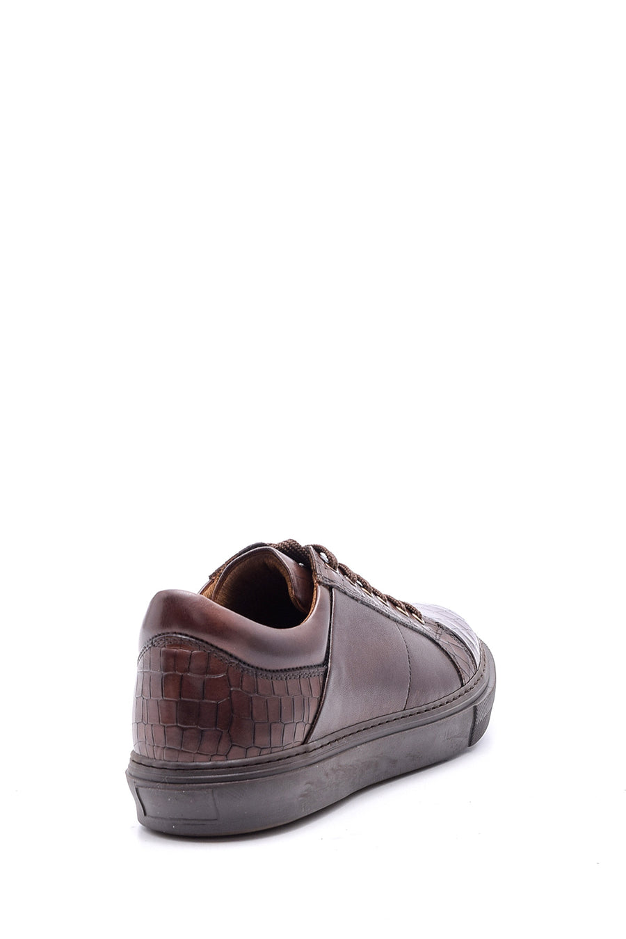 Men's Crocodile Detailed Leather Sneaker
