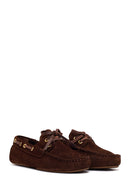 Woman Brown Suede Loafer | Derimod