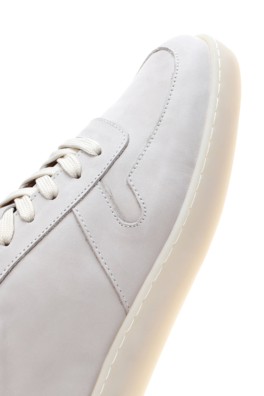 Men's Stone Color Nubuck Leather Sneaker