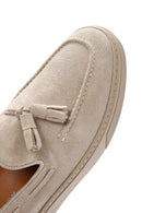 Derimod Fly Erkek Bej Süet Deri Casual Loafer | Derimod