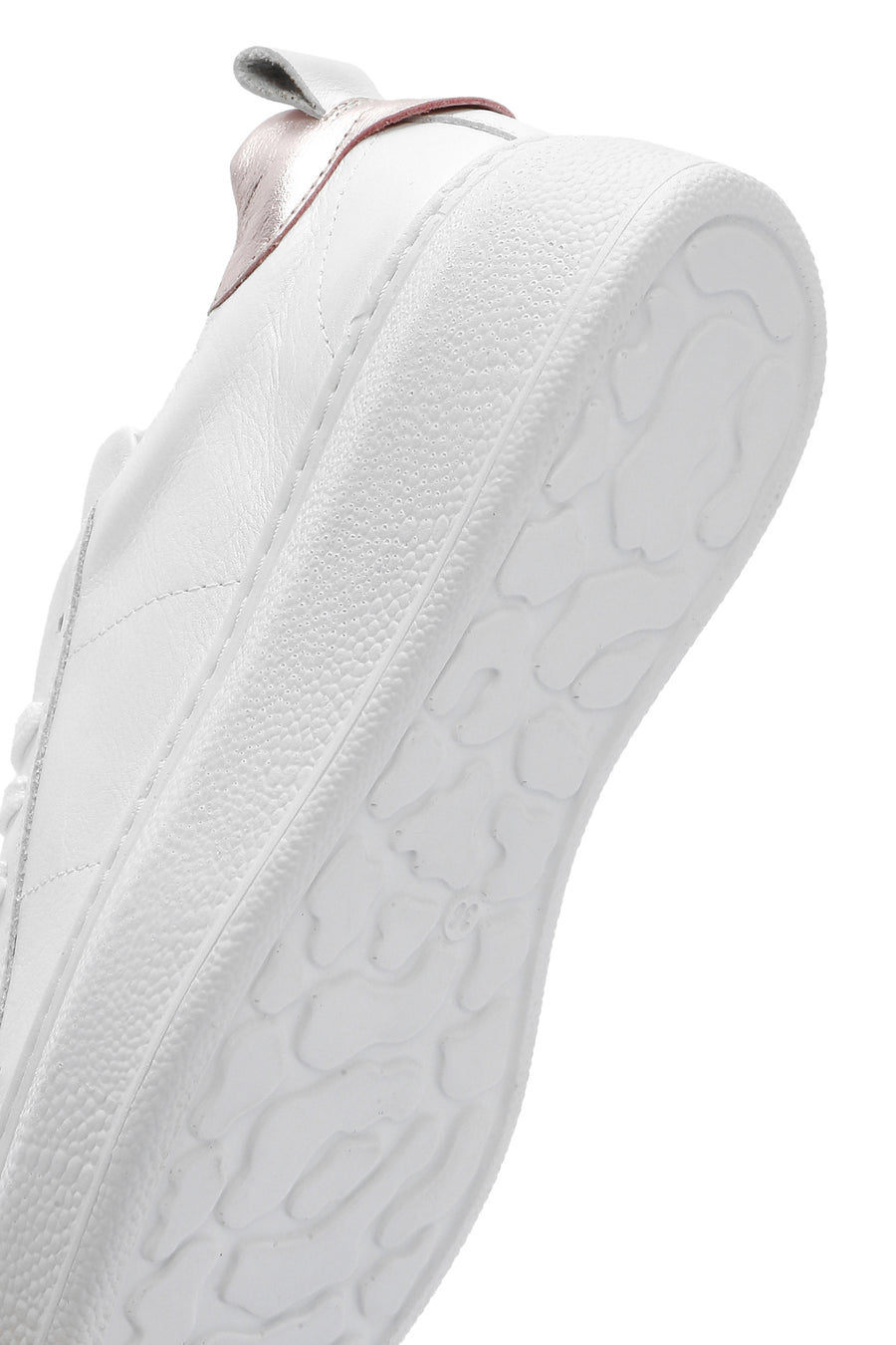Kadın Beyaz Bağcıklı Deri Sneaker