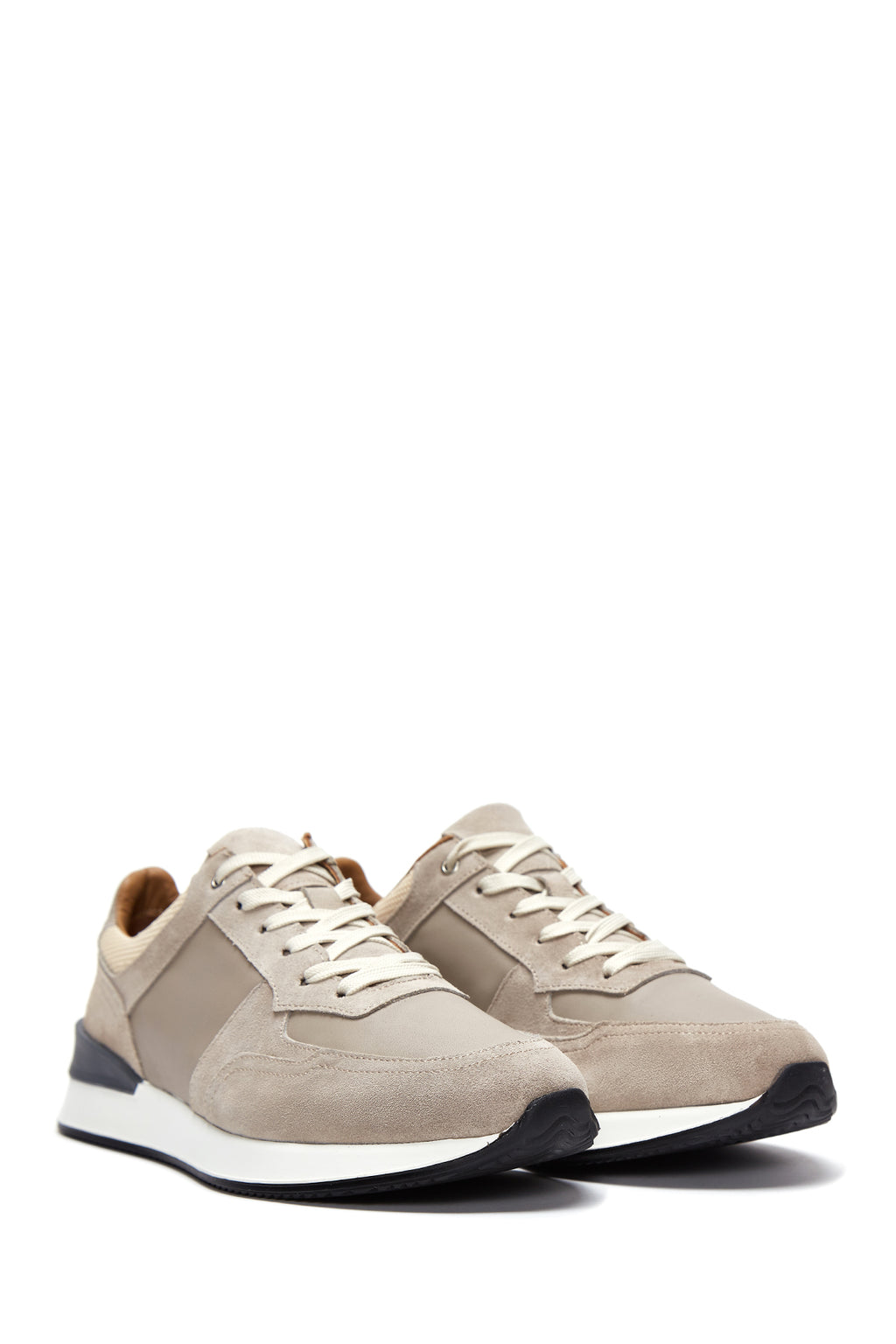 Erkek Bej Süet Deri Sneaker