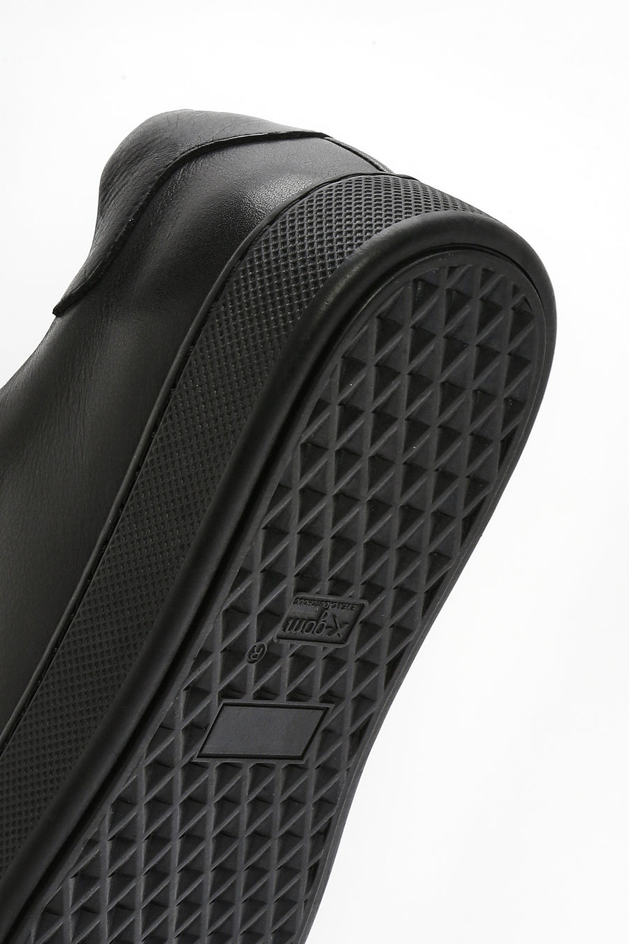 Erkek Siyah Bağcıklı Deri Sneaker