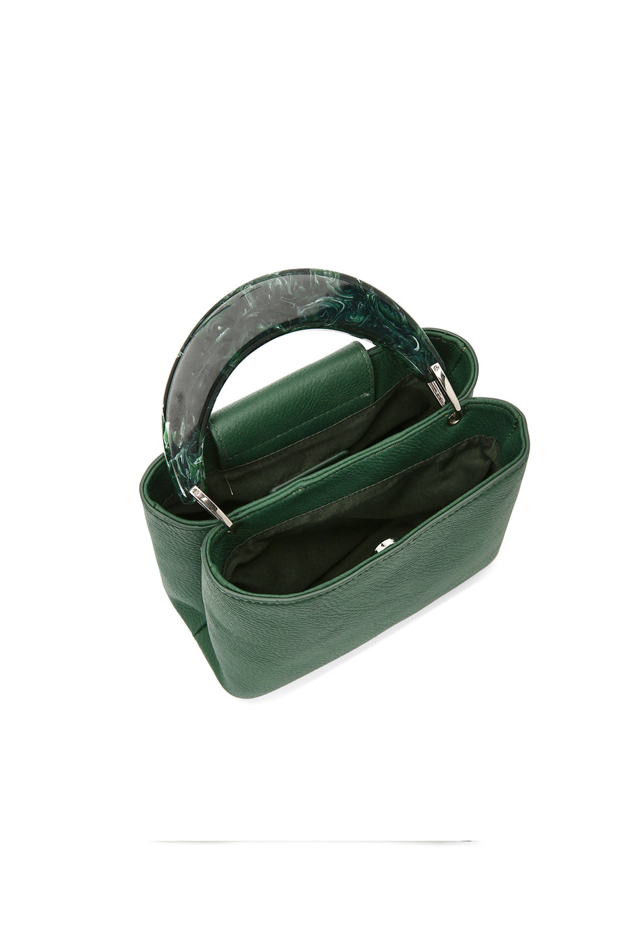Women's Green Long Strap Mini Handbag