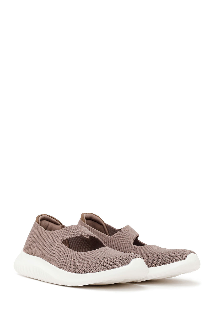 Derimod Zero Women's Mink Thick-Soled Fabric Shoes