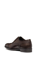 Geox Men's Brown Walk Pleasure F Lace-Up Leather Classic Shoes | Derimod