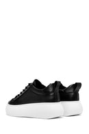 Kadın Siyah Bağcıklı Kalın Tabanlı Sneaker | Derimod