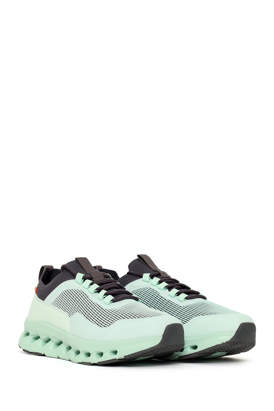Derimod Zero Woman Green Thick-Soled Lace-Up Fabric Sneakers