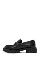 Kadın Siyah Deri Loafer | Derimod