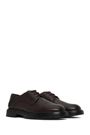Male Brown Lace-up Leather Casual Shoes | Derimod