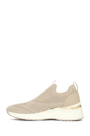 Derimod Zero Women's Beige Thick-Soled Fabric Sneakers | Derimod