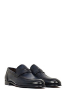 Derimod Black Erkek Lacivert Deri Klasik Loafer | Derimod