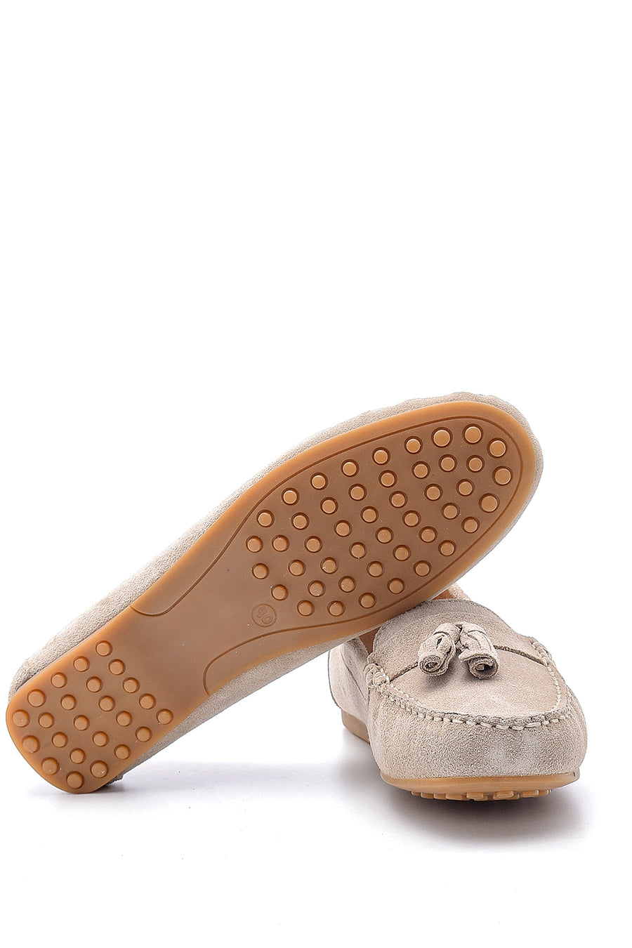 Kadın Süet Püskül Detaylı Loafer