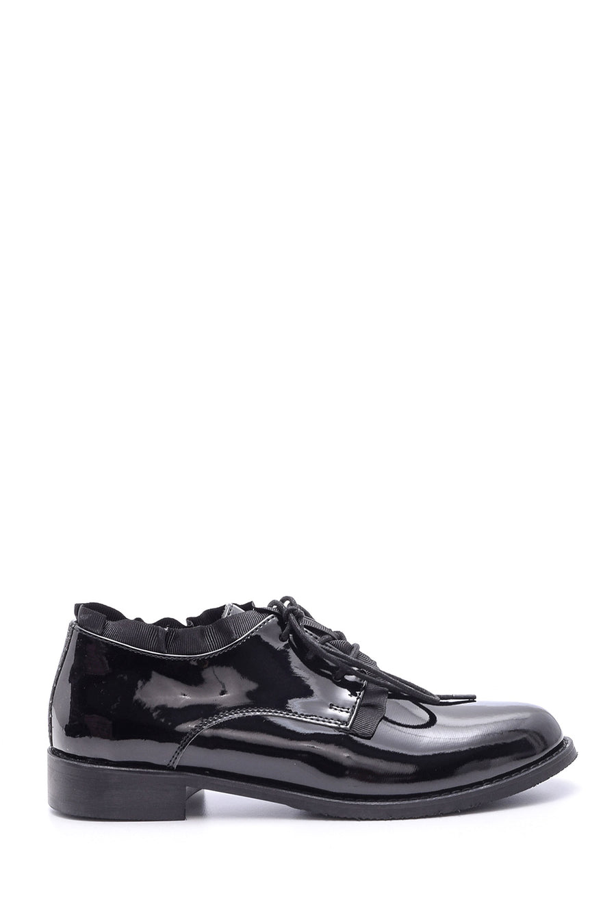 Women's Patent Leather Laced Shoes 19WFD280916 | Derimod